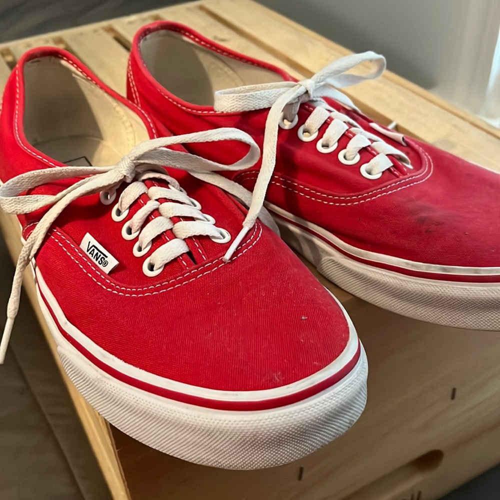 Men’s Red Authentic Shoe - Vans